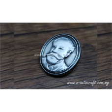 Collar Pin 3D Silver  3D Casting CP/S3D
